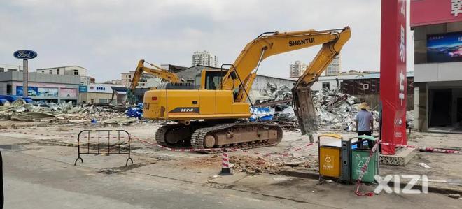 惠州河南岸汽車(chē)大市場(chǎng)拆除，未來(lái)將建設(shè)公園與停車(chē)場(chǎng)